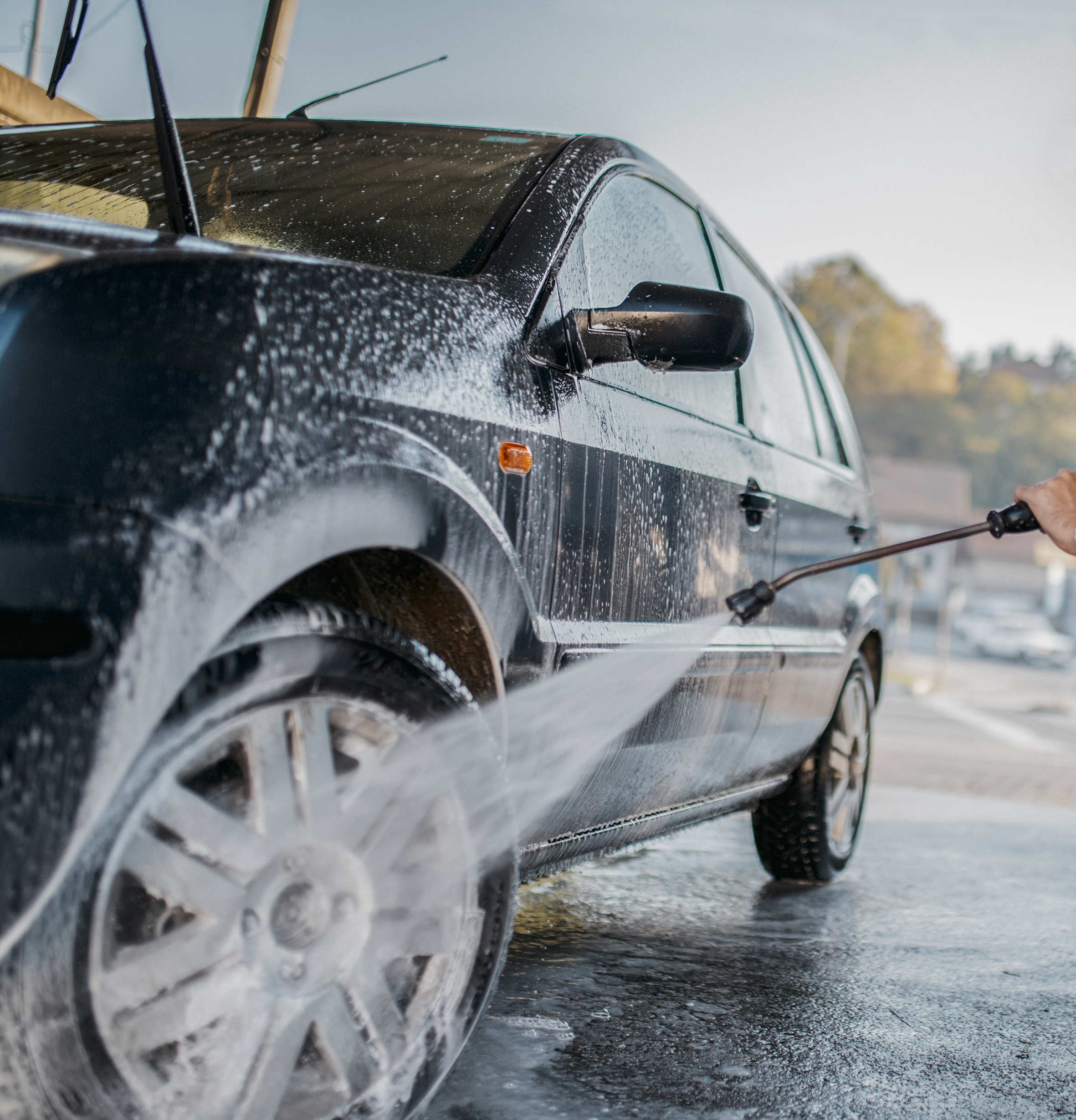 bild På biltvätten skyddar du miljön 