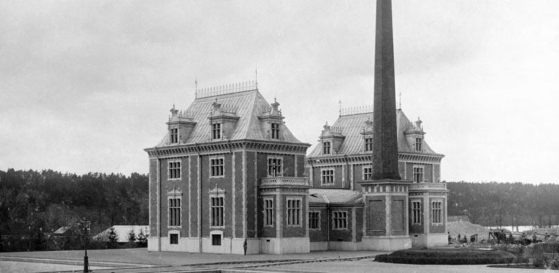 Stockholms andra vattenverk, Eriksdal. Foto från 1893.